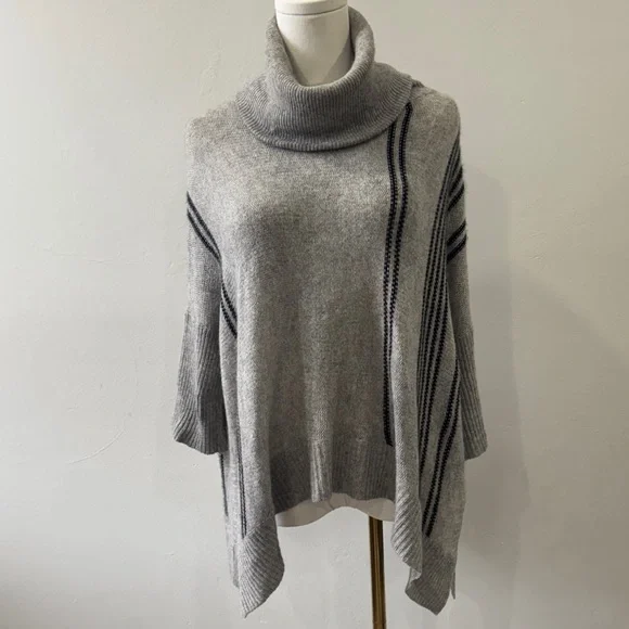360Cashmere Gray 100% Cashmere Cowl Neck Oversized Sweater – Size XS